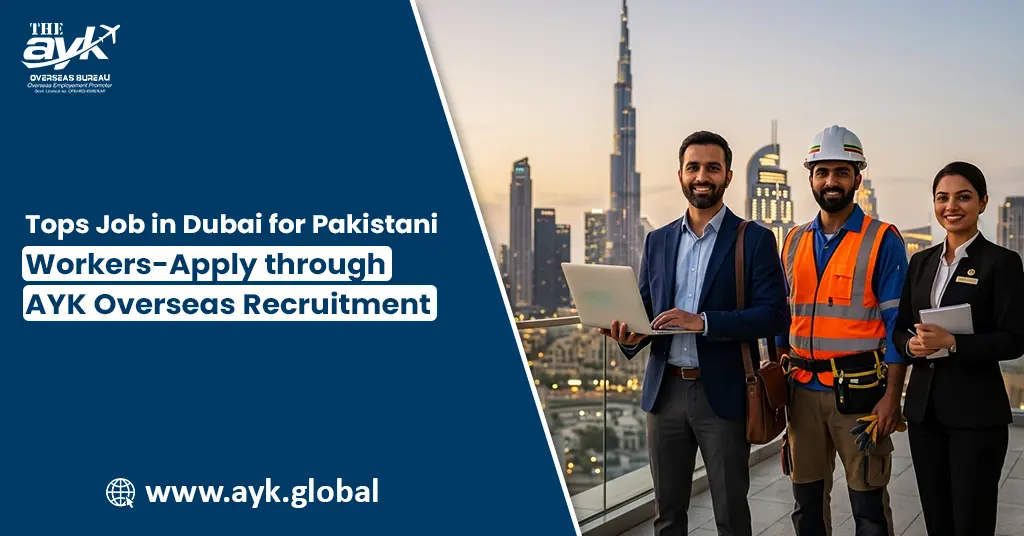 Top Jobs in Dubai for Pakistani Workers – Apply Through AYK Overseas Recruitment
